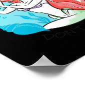 Mermaid Hair Dont Care Poster (Ecke)