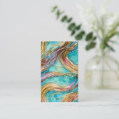 Mermaid Hair Graphic Visitenkarte (Stehend Vorderseite)