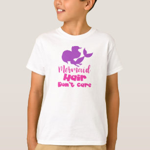 Mermaid Hair Keine Sorge, Meerjungfrau-Silhouette, T-Shirt