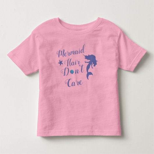 Mermaid Hair kümmert sich nicht um Kinderkind-T -  Kleinkind T-shirt (Vorderseite)