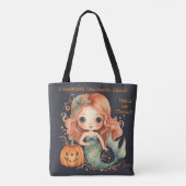 Mermaid Halloween Candy Trick oder Treat Tasche (Rückseite)