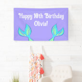 Mermaid Happy Birthday Banner (Insitu)
