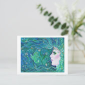 Mermaid Harmony Postcard von Renee Lavoie Postkarte (Stehend Vorderseite)