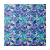 Mermaid Hartglas Fliese (Vorderseite)