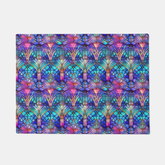 Mermaid Hartglas Fußmatte (Vorderseite)