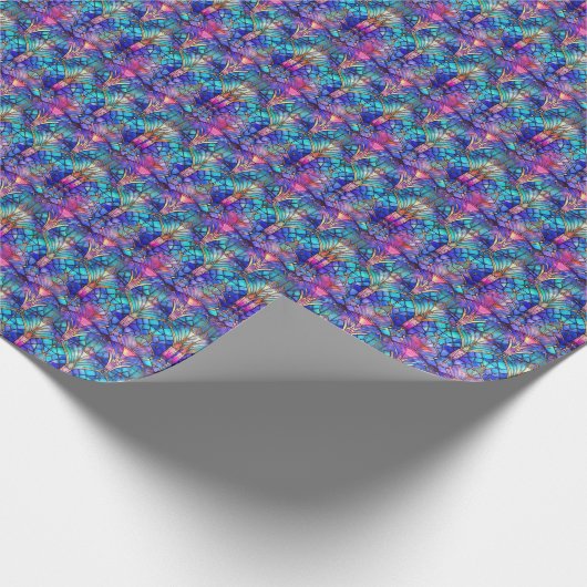 Mermaid Hartglas Geschenkpapier (Ecke)