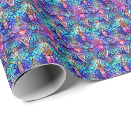 Mermaid Hartglas Geschenkpapier (Rolleneckpunkt)