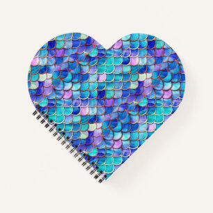 Mermaid Hartglas Notizblock