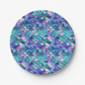 Mermaid Hartglas Pappteller (Vorderseite)