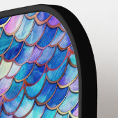 Mermaid Hartglas Pickleball Schläger (Linke Seite)