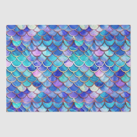 Mermaid Hartglas Seidenpapier (Vorderseite)