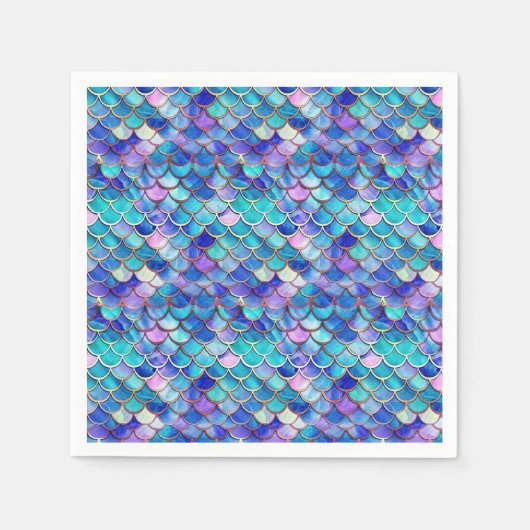 Mermaid Hartglas Serviette (Vorderseite)