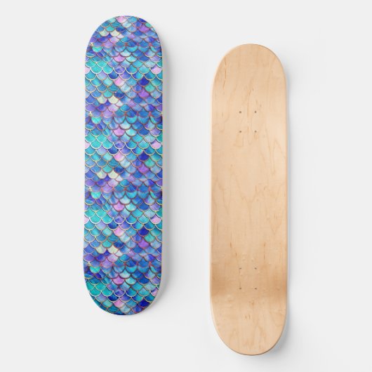 Mermaid Hartglas Skateboard (Vorderseite)
