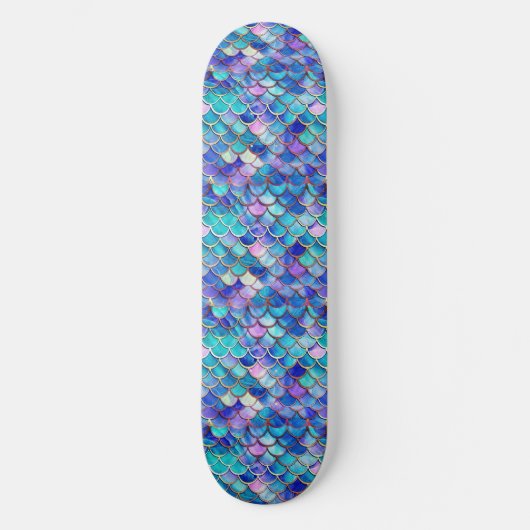Mermaid Hartglas Skateboard (Vorderseite)