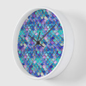 Mermaid Hartglas Uhr (Winkel)