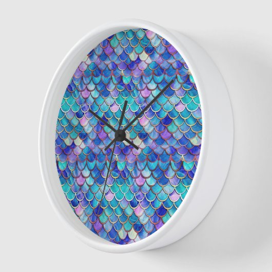 Mermaid Hartglas Uhr (Winkel)