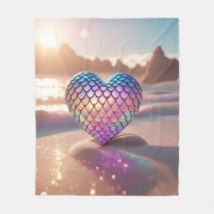Mermaid Heart Fleecedecke
