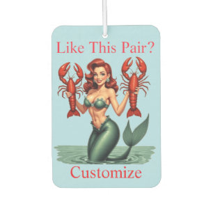 Mermaid Holding Lobsters Thunder_Cove Autolufterfrischer