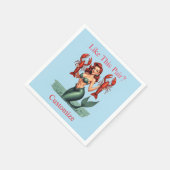 Mermaid Holding Lobsters Thunder_Cove Serviette (Ecke)