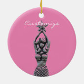 Mermaid Holding Star Thunder_Cove Keramik Ornament (Hinten)