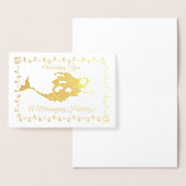 Mermaid Holiday Card Folienkarte (Anzeige)