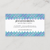 Mermaid Hologram Visitenkarte (Rückseite)