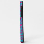 Mermaid Hot Pink Faux Glitter Ombre Case-Mate iPhone Hülle (Hinten/Links)