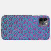Mermaid Hot Pink Faux Glitter Ombre Case-Mate iPhone Hülle (Rückseite (Horizontal))