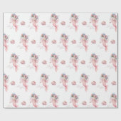 Mermaid I Liebe You Wrapping Paper Geschenkpapier (Flach)