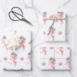 Mermaid I Liebe You Wrapping Paper Set Geschenkpapier Set