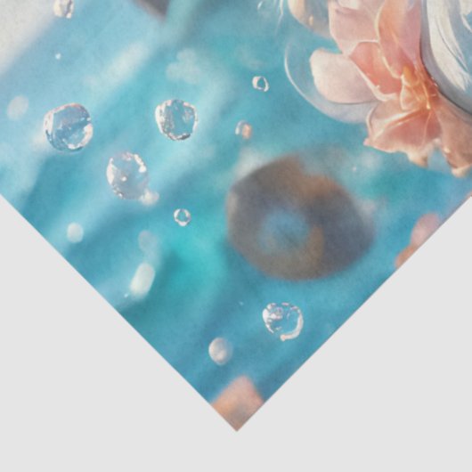 Mermaid Icy Blue - Pirates Cove Schnitt Seidenpapier (Ausschnitt)