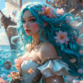 Mermaid Icy Blue - Pirates Cove Schnitt Seidenpapier