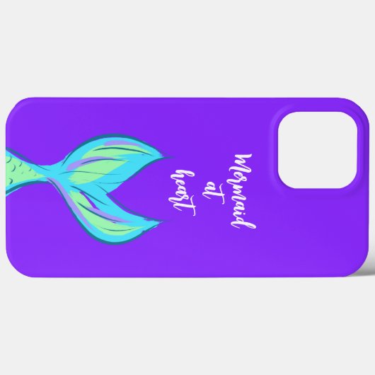 Mermaid im Heart Lila Case-Mate iPhone Case (Rückseite (Horizontal))