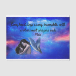 Mermaid in Liebe Tissue Paper Seidenpapier