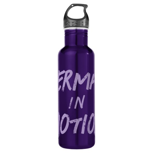 "Mermaid in Motion" Wasserflasche Edelstahlflasche (Vorderseite)