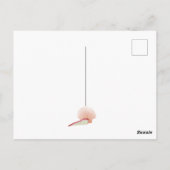 Mermaid in Rose Gold mit Seashells Vielen Dank Postkarte (Rückseite)