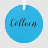 Mermaid in Training Anpassen mit Ihrem eigenen Nam Ornament (Rückseite)