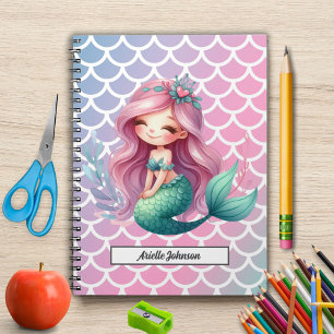 Mermaid-individuelle Name Notizblock