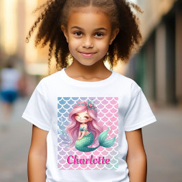 Mermaid-individuelle Name T-Shirt