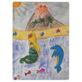 Mermaid-Insel Klemmbrett (Rückseite)