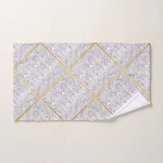 MERMAID INSPIRIERT BLACK & WHITE DESIGN BATH TOWEL BADHANDTUCH SET (Handtuch)