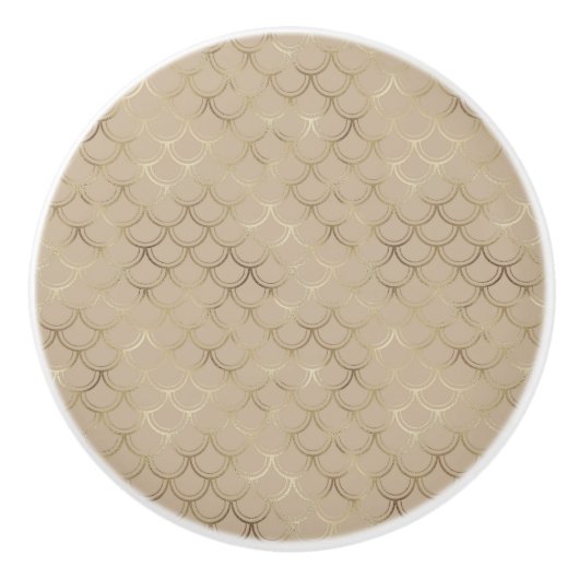 MERMAID INSPIRIERT NEUTRAL CUSTOM KERAMIKKNAUF (Vorderseite)