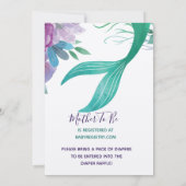 MERMAID INVITATION EINLADUNG (Rückseite)