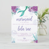 MERMAID INVITATION EINLADUNG (Stehend Vorderseite)