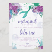 MERMAID INVITATION EINLADUNG (Vorne/Hinten)