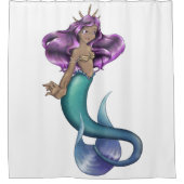 Mermaid Iole Duschvorhang (Vorderseite)