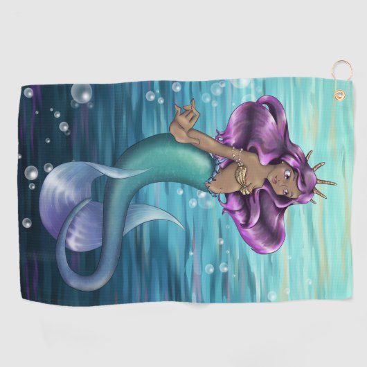 Mermaid Iole Golfhandtuch (Horizontal)