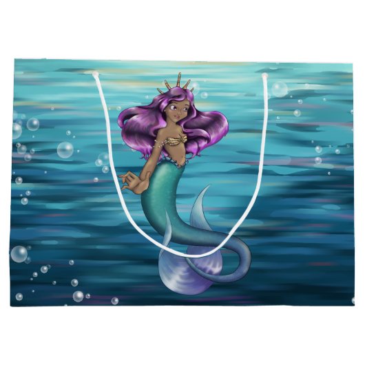 Mermaid Iole Große Geschenktüte (Rückseite)