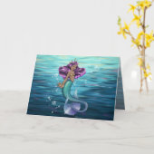 Mermaid Iole Karte (Gelbe Blume)