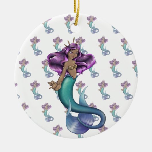 Mermaid Iole Keramik Ornament (Vorne)
